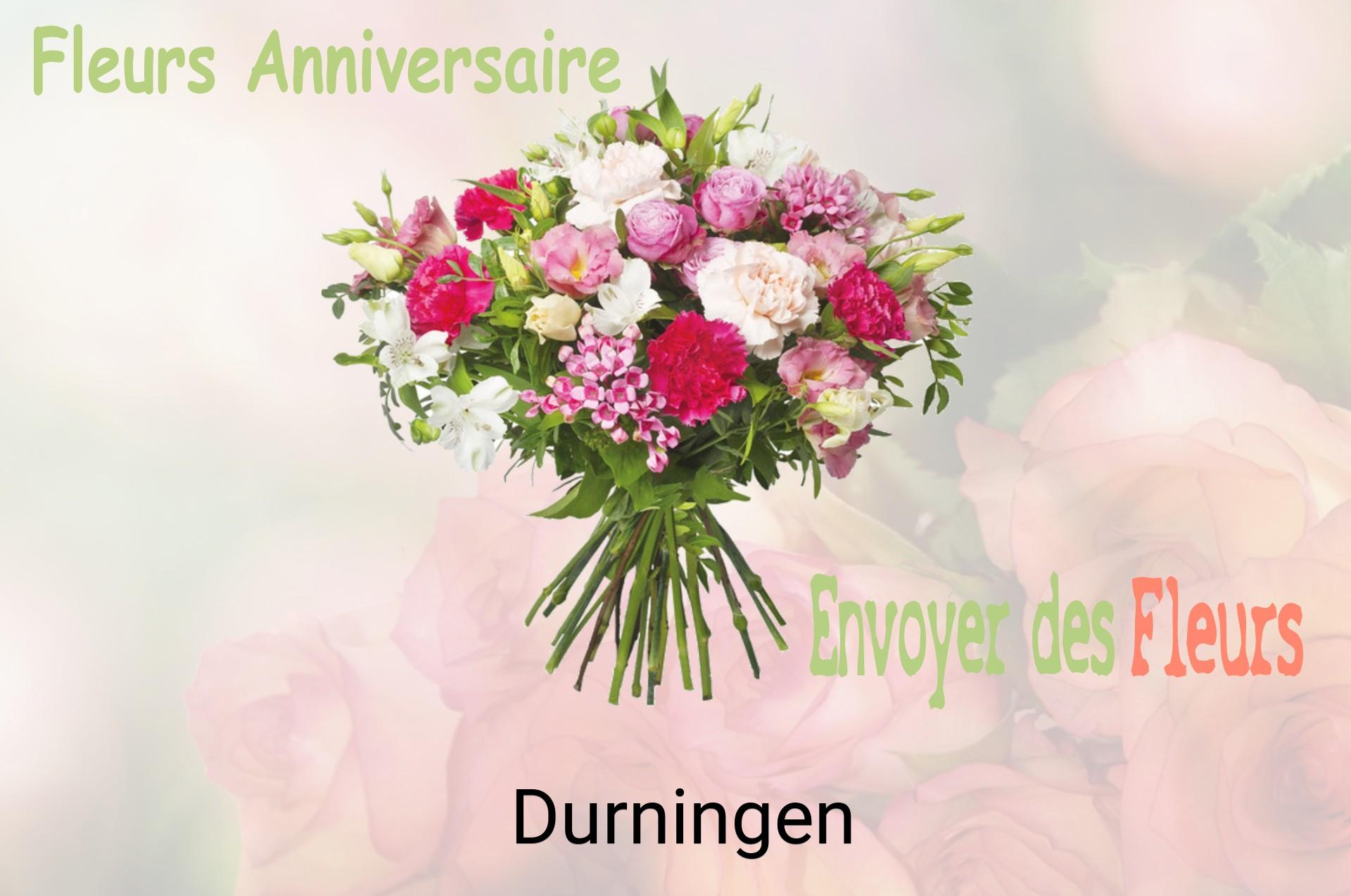 Bouquet de fleurs d’anniversaire livré à Durningen